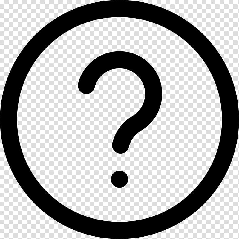 Black Check Mark, Question Mark, Text, Circle, Black And White
, Line, Area, Symbol transparent background PNG clipart