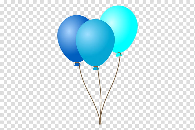 blue birthday balloon clipart