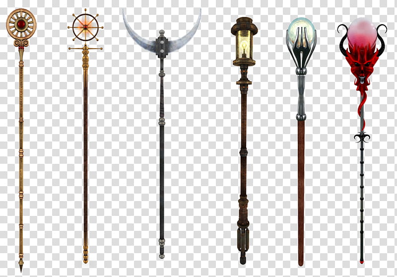 UNRESTRICTED Staves Collection , assorted-type of staffs transparent background PNG clipart
