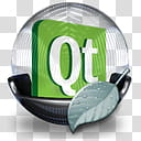 Sphere   , Qt logo sticker transparent background PNG clipart