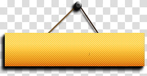 Cosas para tu marca de agua, empty rectangular yellow hanging signage transparent background PNG clipart