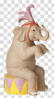 Circus, elephant sitting on stool transparent background PNG clipart