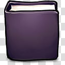 Buuf Deuce , Purple Book icon transparent background PNG clipart