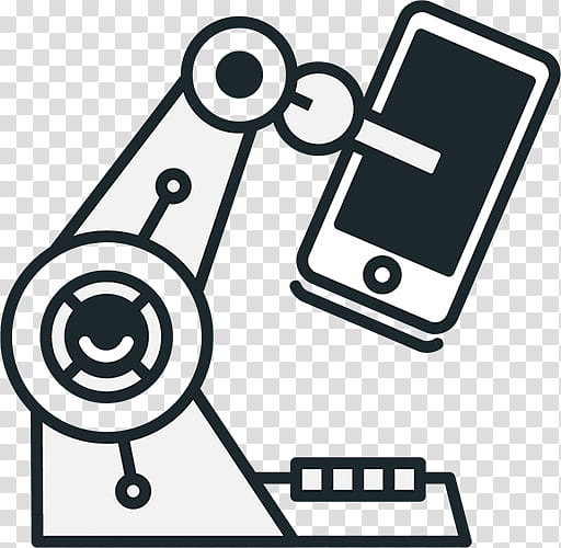 Telephone, Mobile Phones, Telephony, Telephone Call, Black White M, Call Centre, Text Messaging, Robot transparent background PNG clipart