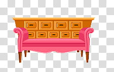 HermOso de muebles, brown and pink lounger artwork transparent background PNG clipart