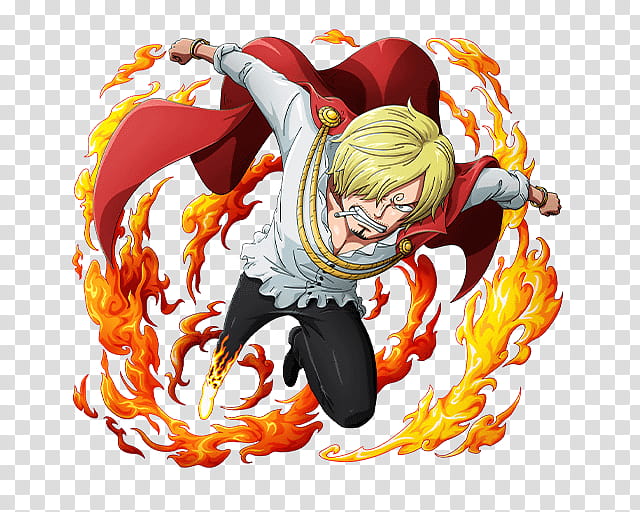 Sanji Vinsmoke, One Piece Sanji Vinsmoke illustration transparent background PNG clipart