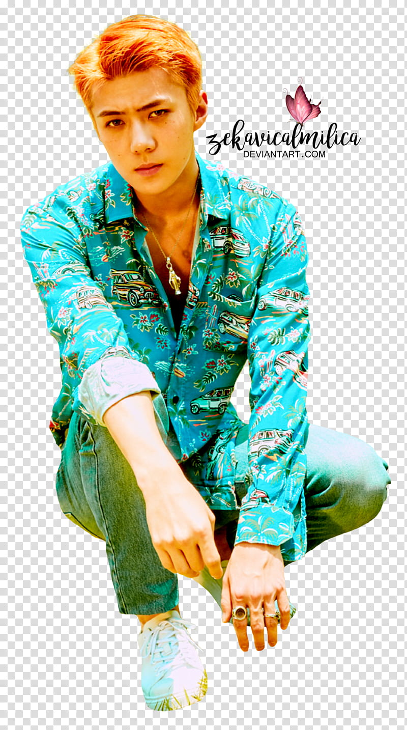 EXO Sehun The War, man sitting transparent background PNG clipart