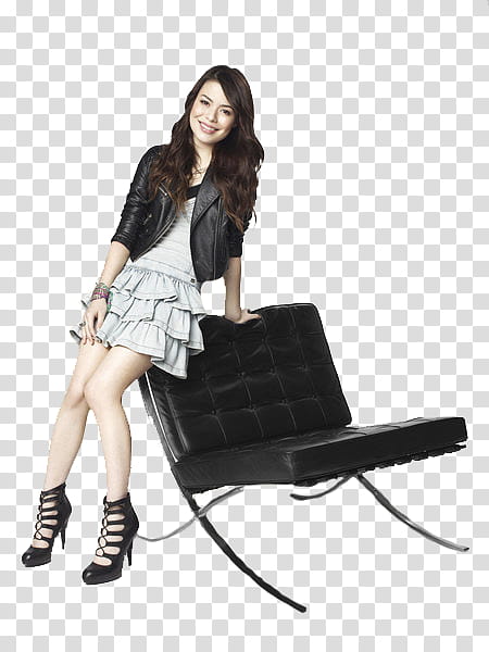 iCarly, black leather chair transparent background PNG clipart