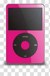 ipod dock icons various color, ipod-pink, pink music player illustration transparent background PNG clipart