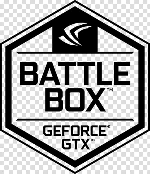 Original Logo NVIDIA GEFORCE GTX Battlebox Badge transparent background PNG clipart