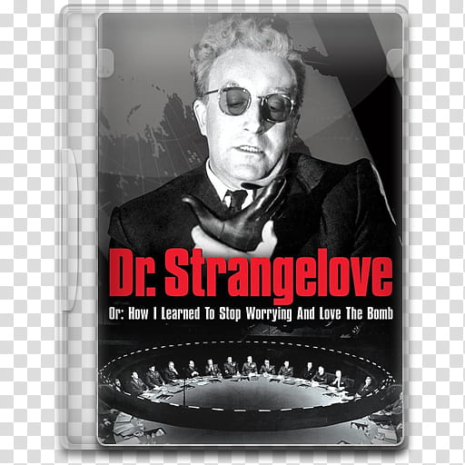 Movie Icon Mega , Dr Strangelove or, How I Learned to Stop Worrying and Love the Bomb, Dr. Strangelove movie case transparent background PNG clipart