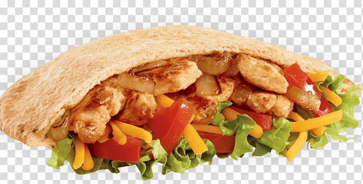 Junk Food, Fajita, Pita, Chicken Salad, Hamburger, Jack In The Box, Burrito, Chicken Sandwich transparent background PNG clipart