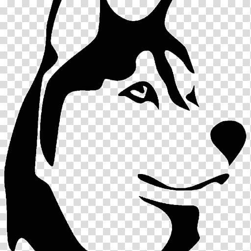 Happy Face, Siberian Husky, Alaskan Malamute, Puppy, Drawing, Silhouette, Dog, Facial Expression transparent background PNG clipart