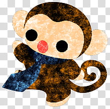 The icons of pretty monkey, monkey-job- transparent background PNG clipart