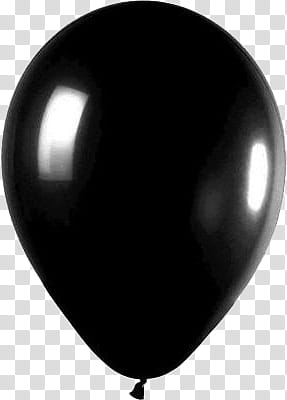 Happy New Year , black balloon transparent background PNG clipart