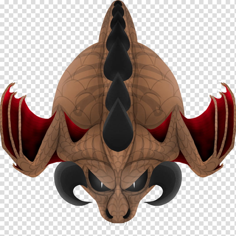 Mope.io Custom skin (Dragon), brown, red, and black winged bull illustration transparent background PNG clipart