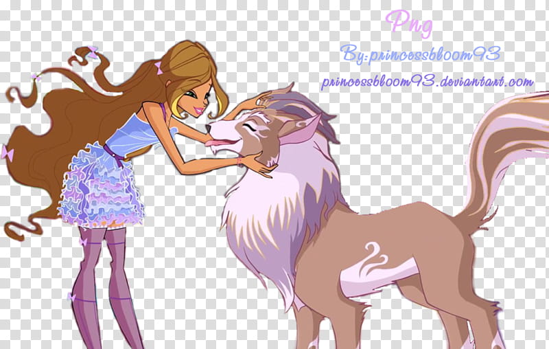 Winx Club Flora and Amarok  season transparent background PNG clipart