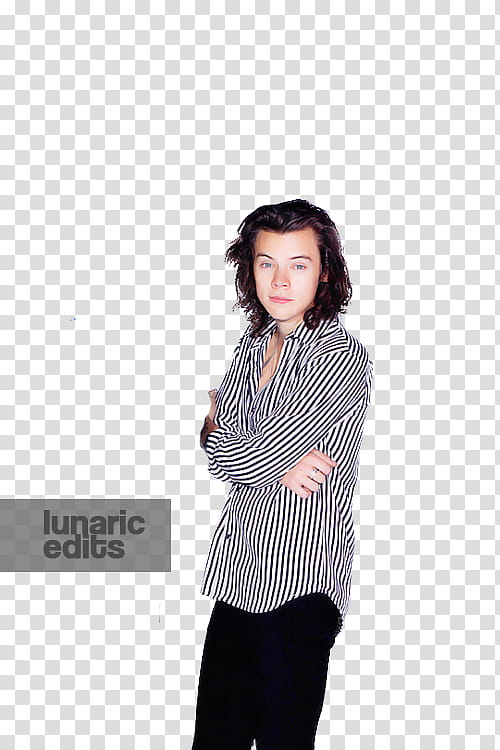 Harry Styles, standing Harry Styles doing cross arm transparent background PNG clipart