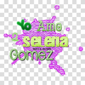 Texto Selena Gomez transparent background PNG clipart thumbnail