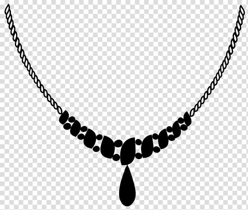 Metal, Necklace, Bead, Black White M, Chain, Jewellery, Line, Body Jewellery transparent background PNG clipart