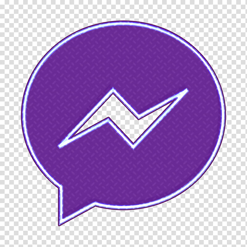 facebook icon line icon messenger icon, Social Icon, Icon, Violet, Purple, Logo, Electric Blue, Arrow transparent background PNG clipart