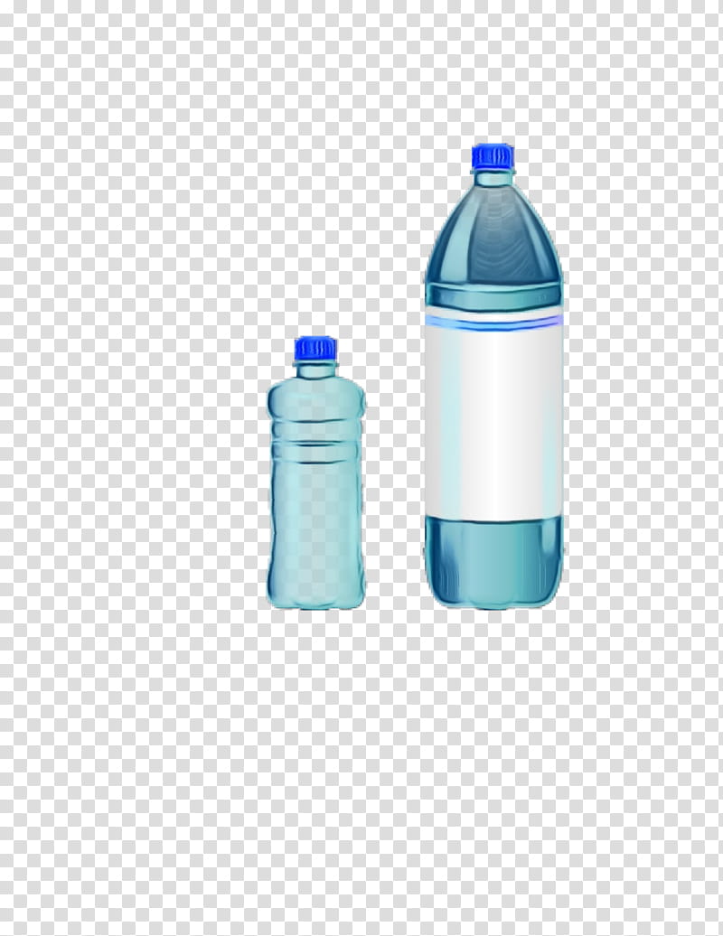 Plastic bottle, Watercolor, Paint, Wet Ink, Water Bottle, Aqua, Bottled Water, Drinkware transparent background PNG clipart