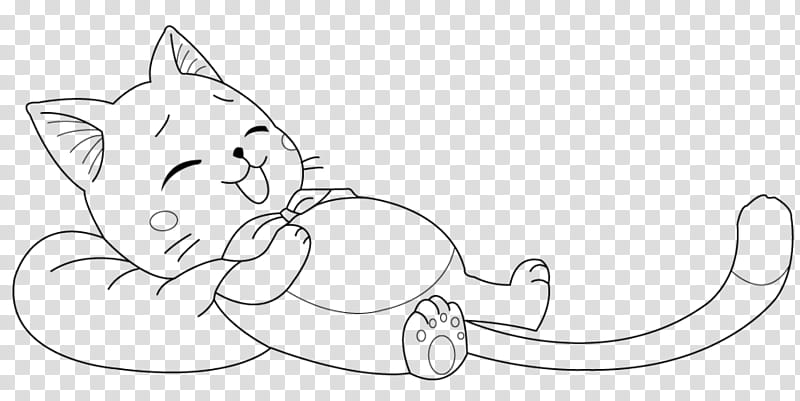 Lineart, Sleepy Happy, Happy Fairytail illustration transparent background PNG clipart
