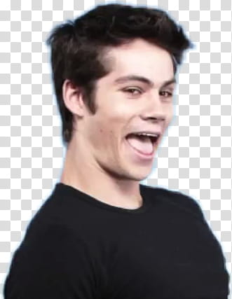 Dylan O Brien, man opening his mouth transparent background PNG clipart