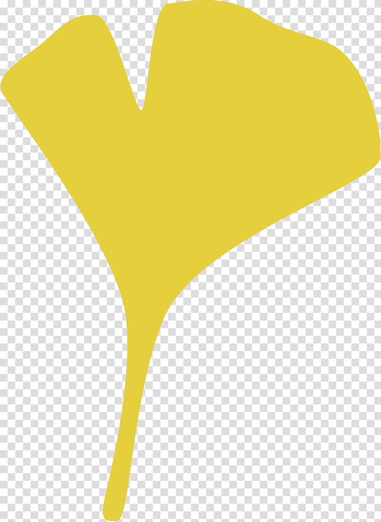 ginkgo leaf gingko leaf Maidenhair leaf, Ginkgo Biloba Leaf, Yellow, Logo transparent background PNG clipart