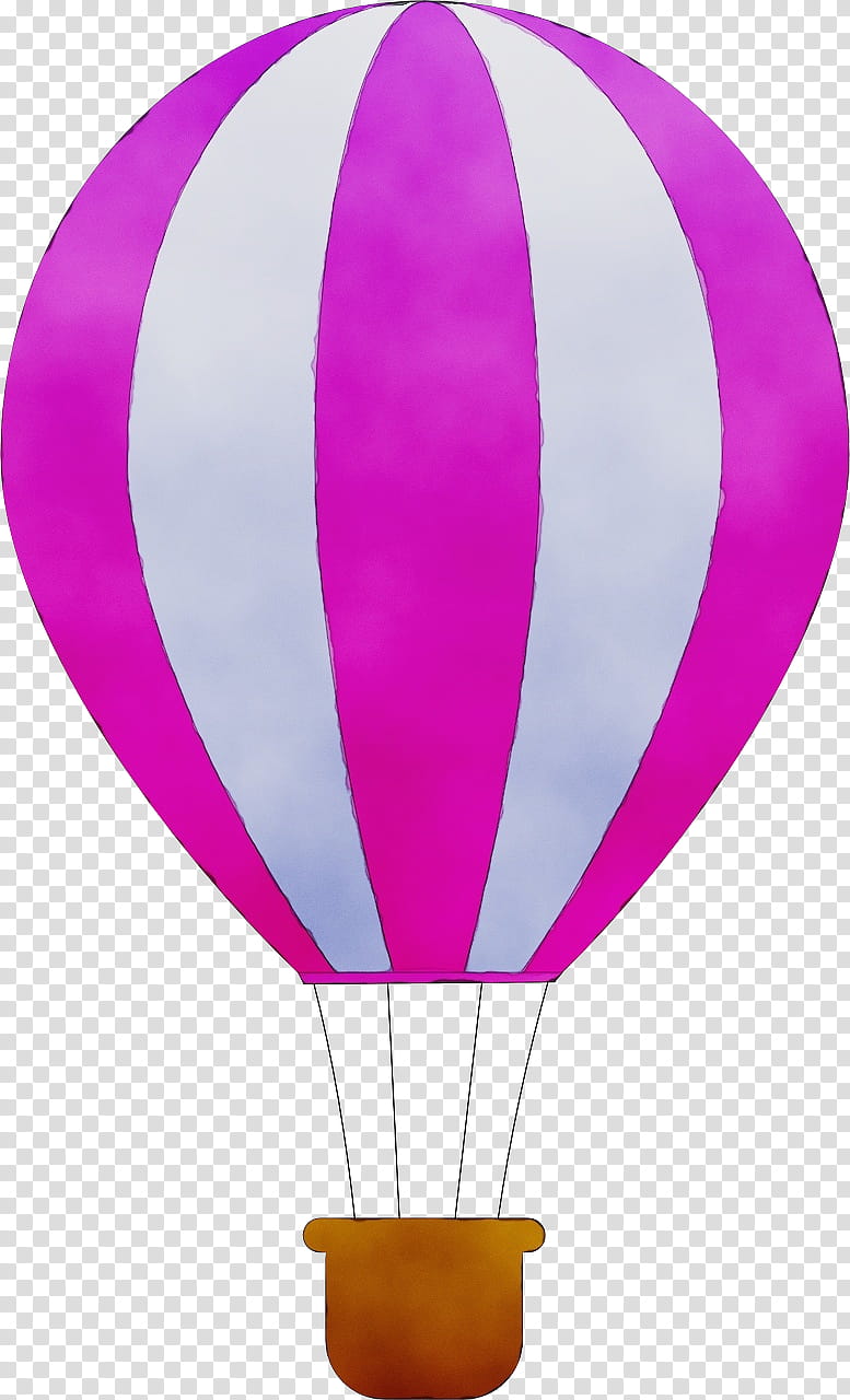 Hot Air Balloon Watercolor, Paint, Wet Ink, Vintage Hot Air Balloon, Drawing, Hot Air Ballooning, Magenta, Purple transparent background PNG clipart
