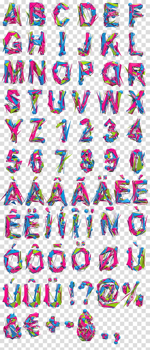 rainbow-colored alphabet transparent background PNG clipart