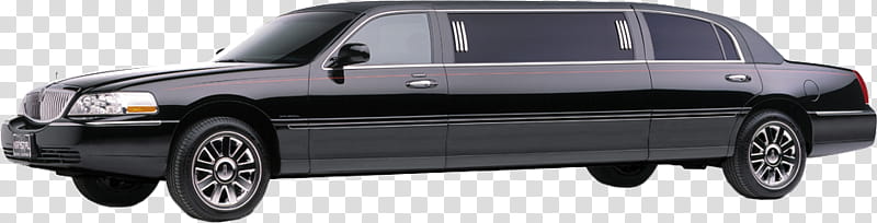 Happy New Year , black Lincoln Town Car stretch car transparent background PNG clipart