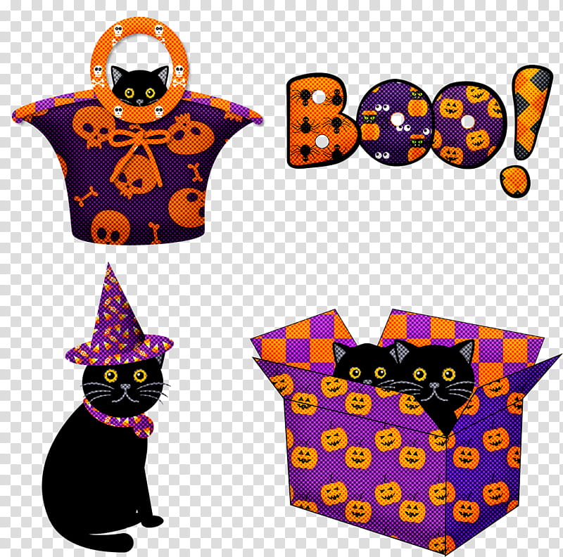 Candy corn, Black Cat, Yellow, Orange, Purple, Small To Mediumsized Cats transparent background PNG clipart