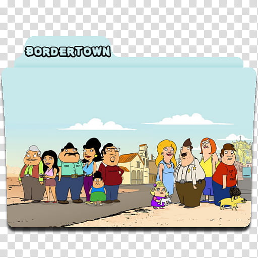  Midseason Tv Series Folder Icon Pack I , Bordertown transparent background PNG clipart