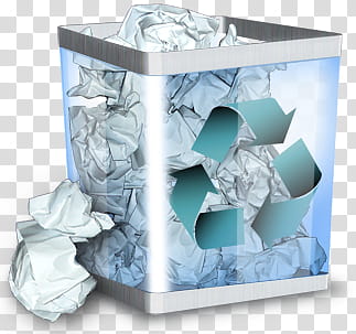 The Recycle Bin NEW UPLOAD, RecycleBin Full  icon transparent background PNG clipart