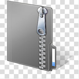 Black Vista Icon , Zip Folder, white and gray electronic device transparent background PNG clipart