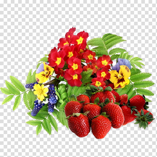 Floral Flower, Strawberry, Cut Flowers, Painting, Blog, Floral Design, Plant, Strawberries transparent background PNG clipart