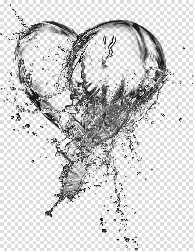Water Heart Free ArtBrushSet, water heart design transparent background PNG clipart