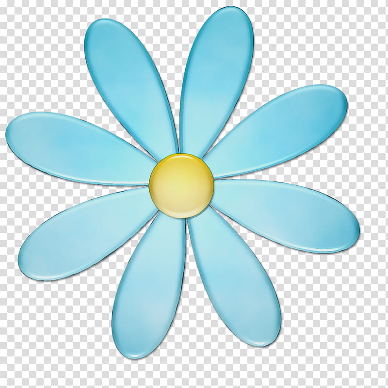 blue petal turquoise aqua teal, Watercolor, Paint, Wet Ink, Flower, Automotive Wheel System, Plant transparent background PNG clipart