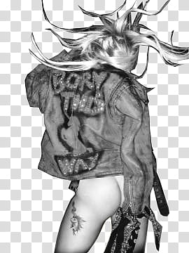 Lady Gaga , Lady Gaga wearing born this way jacket transparent background PNG clipart