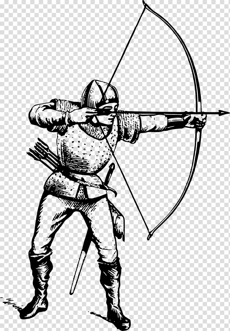 Bow And Arrow, Archery, Quiver, Hunting, Bowhunting, English Longbow, Target Archery, Shooting Targets transparent background PNG clipart