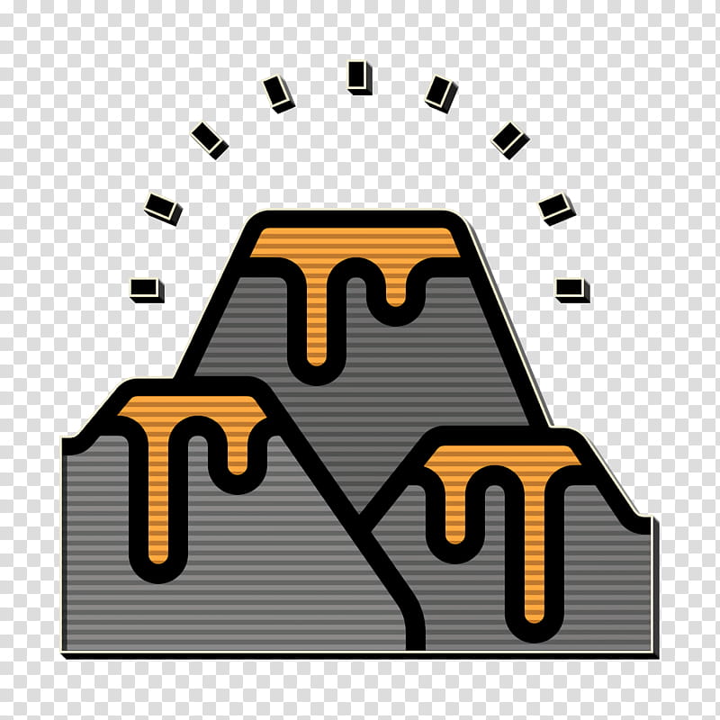 Global Warming icon Volcano icon Lava icon, Text, Line, Logo transparent background PNG clipart