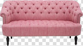 Princess, tufted pink couch transparent background PNG clipart