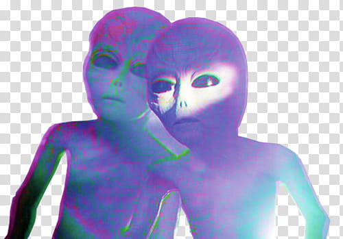 Watchers Love you so xx, two white aliens transparent background PNG clipart