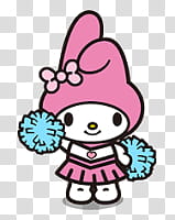 My Melody S , girl in pink mini skirt transparent background PNG clipart
