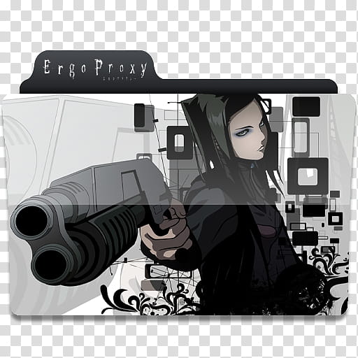Anime folder icons , ErgoProxy transparent background PNG clipart