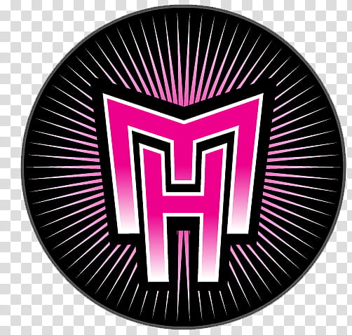 Monster High, pink and black logo transparent background PNG clipart