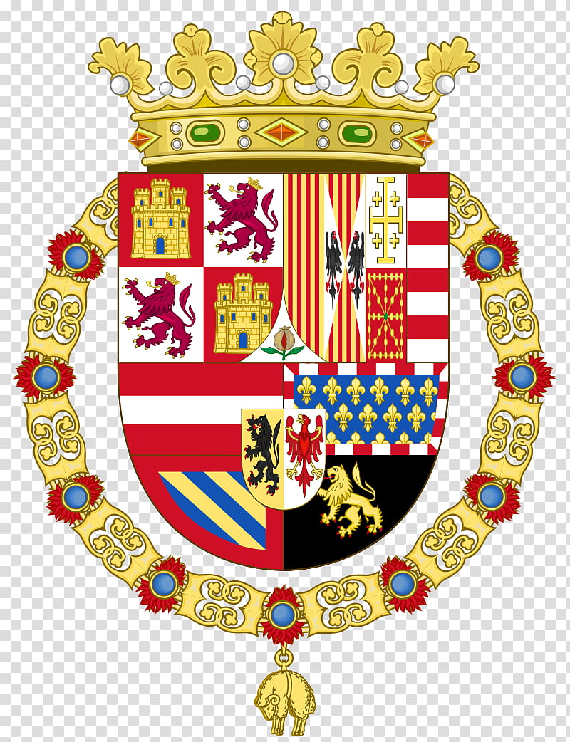 House Symbol, Spain, Monarchy Of Spain, House Of Habsburg, Coat Of Arms Of The King Of Spain, Habsburg Spain, Armorial Of Spain, Re Consorte transparent background PNG clipart