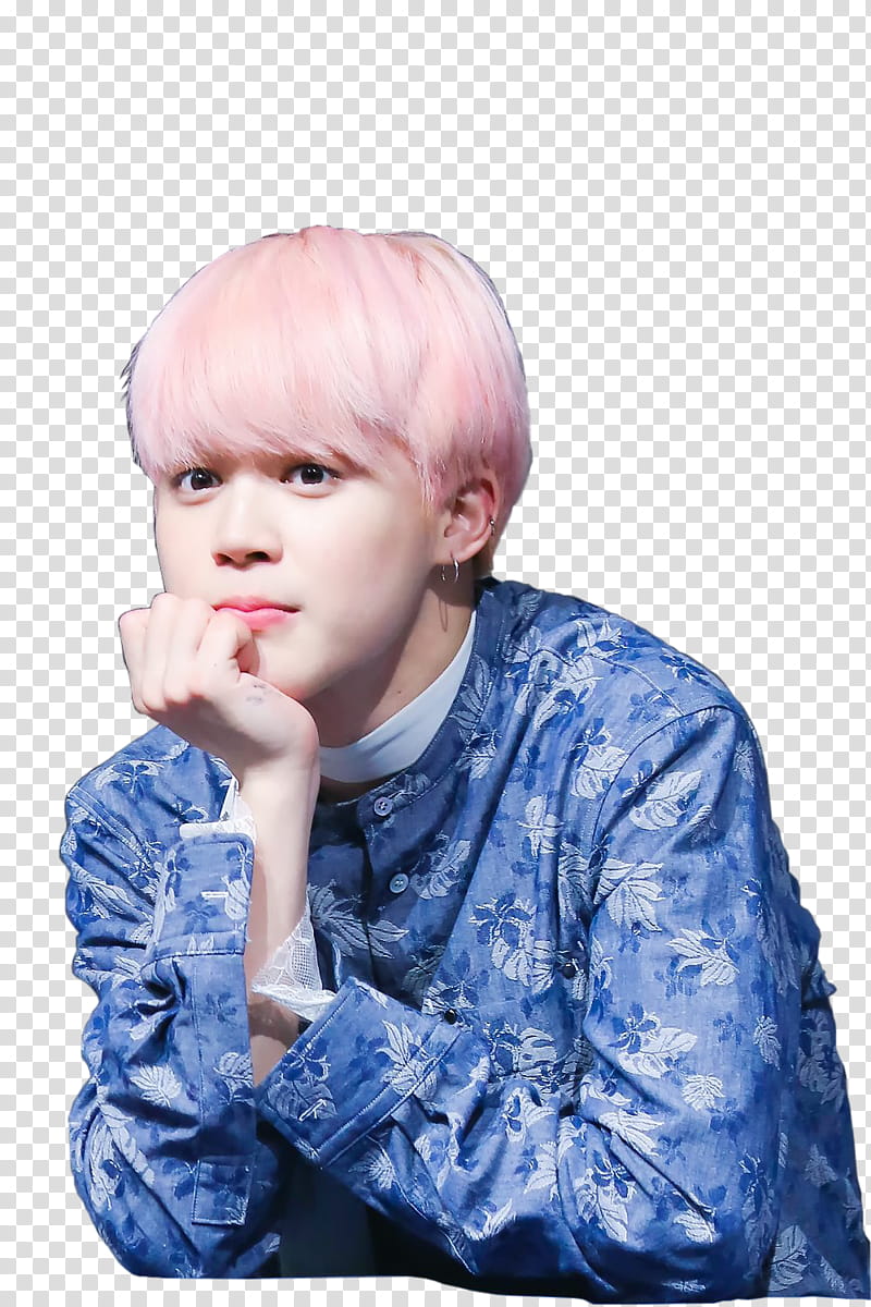 JIMIN PINK HAIR  transparent background PNG clipart