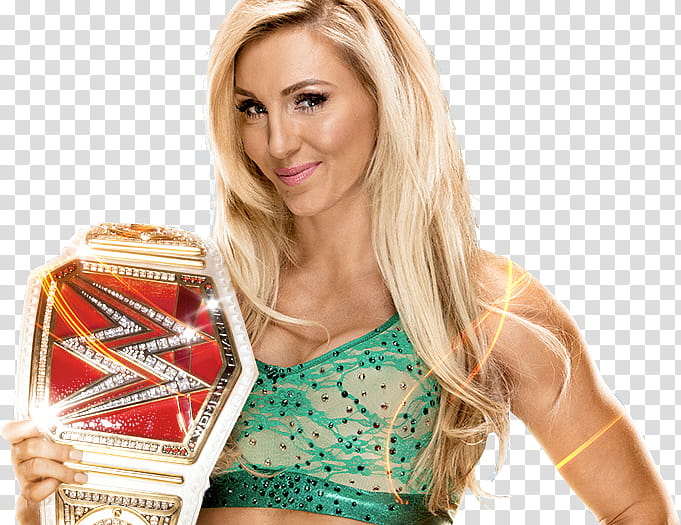 Charlotte WWE Women Champion transparent background PNG clipart